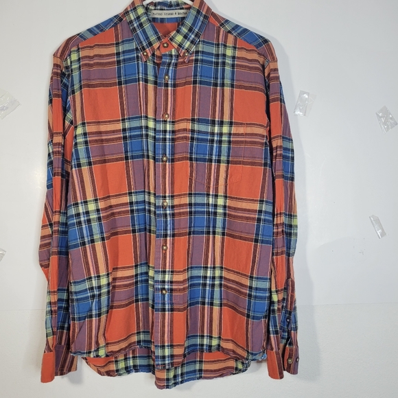 Mens Washed, Stoned and Beaten LS Button front Shirt 100% cotton Size M - Picture 2 of 11